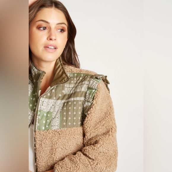 🆕 DRIFTWOOD | FLEECE SHERPA JACKET | OLIVE BANDANA | SIZE: L - Picture 4 of 5